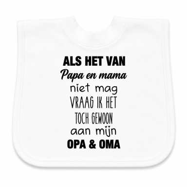 Baby Slabbetje met tekst 